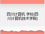 四川计算机 学校(四川计算机技术学院)