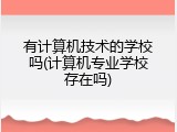 有计算机技术的学校吗(计算机专业学校存在吗)