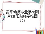 贵阳幼师专业学校图片(贵阳幼师学校图片)