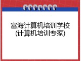 富海计算机培训学校(计算机培训专家)