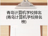 青岛计算机学校排名(青岛计算机学校排名榜)