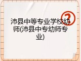 沛县中等专业学校幼师(沛县中专幼师专业)