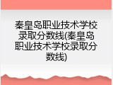 秦皇岛职业技术学校录取分数线(秦皇岛职业技术学校录取分数线)