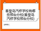 秦皇岛汽修学校有哪些邢台分校(秦皇岛汽修学校邢台分校)