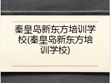 秦皇岛新东方培训学校(秦皇岛新东方培训学校)