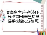 秦皇岛烹饪学校隆化分校官网(秦皇岛烹饪学校隆化分校网)