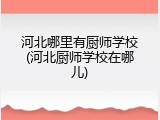 河北哪里有厨师学校(河北厨师学校在哪儿)
