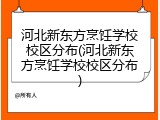 河北新东方烹饪学校校区分布(河北新东方烹饪学校校区分布)