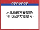 河北新东方秦皇岛(河北新东方秦皇岛)