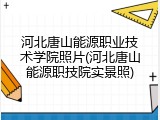 河北唐山能源职业技术学院照片(河北唐山能源职技院实景照)
