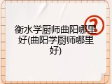 衡水学厨师曲阳哪里好(曲阳学厨师哪里好)