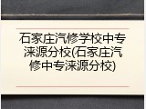 石家庄汽修学校中专涞源分校(石家庄汽修中专涞源分校)