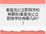 秦皇岛公立职高学校有哪些(秦皇岛公立职高学校有哪几所?)