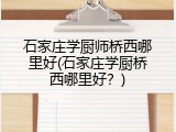 石家庄学厨师桥西哪里好(石家庄学厨桥西哪里好？)