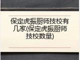 保定虎振厨师技校有几家(保定虎振厨师技校数量)