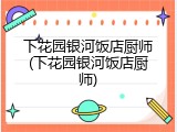 下花园银河饭店厨师(下花园银河饭店厨师)