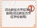 河北新东方烹饪学校官网(河北新东方烹饪学校官网)