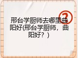 邢台学厨师去哪里曲阳好(邢台学厨师,曲阳好?)