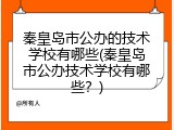 秦皇岛市公办的技术学校有哪些(秦皇岛市公办技术学校有哪些?)
