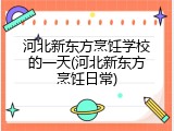 河北新东方烹饪学校的一天(河北新东方烹饪日常)