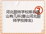 河北厨师学校排名唐山有几所(唐山河北厨师学校排名)