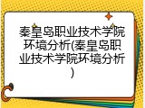 秦皇岛职业技术学院环境分析(秦皇岛职业技术学院环境分析)