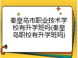 秦皇岛市职业技术学校有升学班吗(秦皇岛职校有升学班吗)