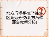 北方汽修学校邢台校区竞秀分校(北方汽修邢台竞秀分校)
