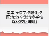 辛集汽修学校隆化校区地址(辛集汽修学校隆化校区地址)