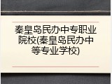 秦皇岛民办中专职业院校(秦皇岛民办中等专业学校)