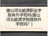 唐山河北能源职业学院有升学班吗(唐山河北能源学院提供升学班吗?)