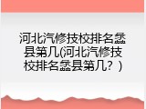 河北汽修技校排名蠡县第几(河北汽修技校排名蠡县第几？)