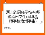河北的厨师学校有哪些沧州学生(河北厨师学校沧州学生)