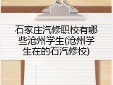 石家庄汽修职校有哪些沧州学生(沧州学生在的石汽修校)
