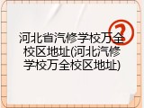河北省汽修学校万全校区地址(河北汽修学校万全校区地址)