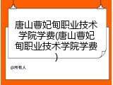 唐山曹妃甸职业技术学院学费(唐山曹妃甸职业技术学院学费)