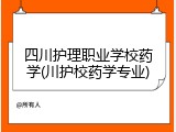 四川护理职业学校药学(川护校药学专业)