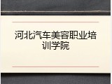 河北汽车美容职业培训学院