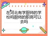 在河北有学厨师的学校吗厨师的职高可以去吗