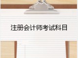 注册会计师考试科目