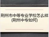 荆州市中等专业学校怎么样(荆州中专如何)