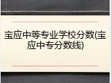 宝应中等专业学校分数(宝应中专分数线)