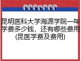 昆明医科大学海源学院一年学费多少钱，还有哪些费用(昆医学费及费用)