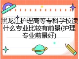 黑龙江护理高等专科学校读什么专业比较有前景(护理专业前景好)