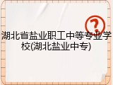 湖北省盐业职工中等专业学校(湖北盐业中专)