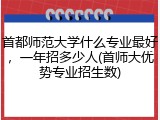 首都师范大学什么专业最好，一年招多少人(首师大优势专业招生数)