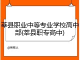 莘县职业中等专业学校高中部(莘县职专高中)