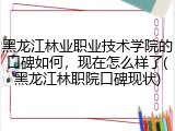 黑龙江林业职业技术学院的口碑如何，现在怎么样了(黑龙江林职院口碑现状)