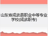 山东省成武县职业中等专业学校(成武职专)