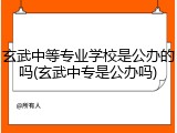 玄武中等专业学校是公办的吗(玄武中专是公办吗)